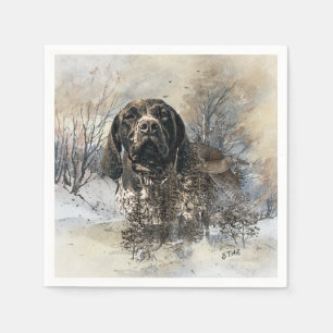GSP, German Shorthaired Pointer Napkin