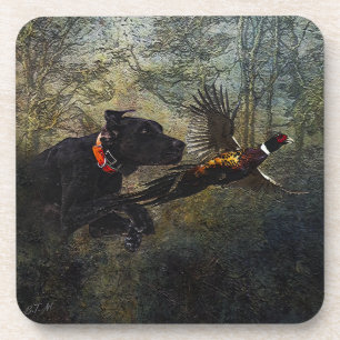 GSP , Hunting pheasant     Coaster