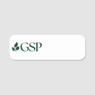 GSP Magnetic Back Dry Erase Name Tag