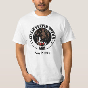 GSP Personalised German Shorthaired Pointer T-Shirt