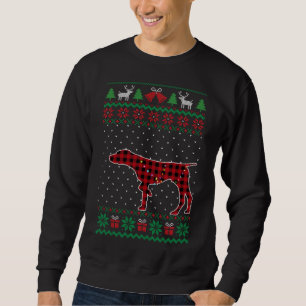 GSP Red Plaid Buffalo Funny Ugly Christmas Sweater