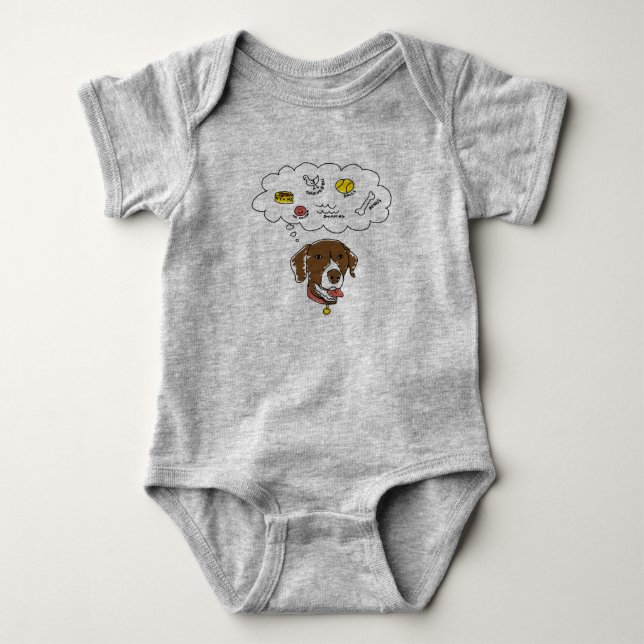 GSP Thoughts Baby Jersey Bodysuit (Front)