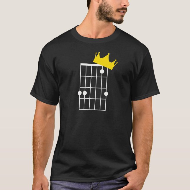 Gsus Crown (Jesus Christ Is King) Guitar Chord Chr T-Shirt (Front)
