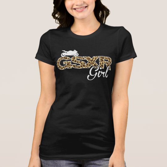 GSXR Girl-Leopard with back print T-Shirt