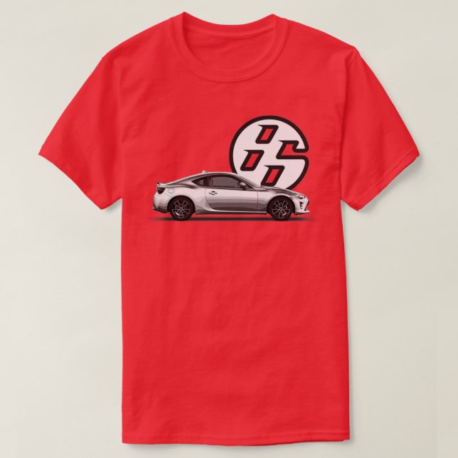GT86 Side WhiteBlack T-Shirt (Design Front)