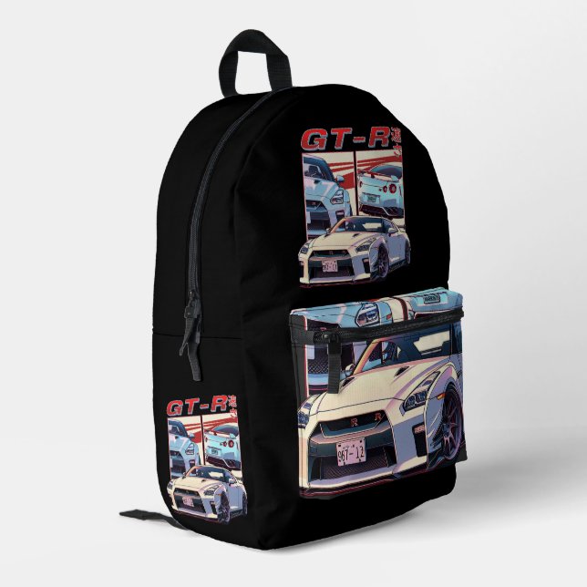 GT-R STREET LEGEND PRINTED BACKPACK (Back Corner Left)
