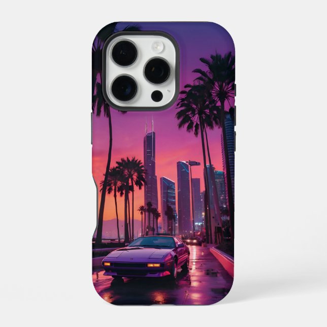 Gta 6 Retro Car Drive Phone Case (Back)