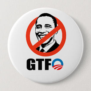 GTFO 10 CM ROUND BADGE