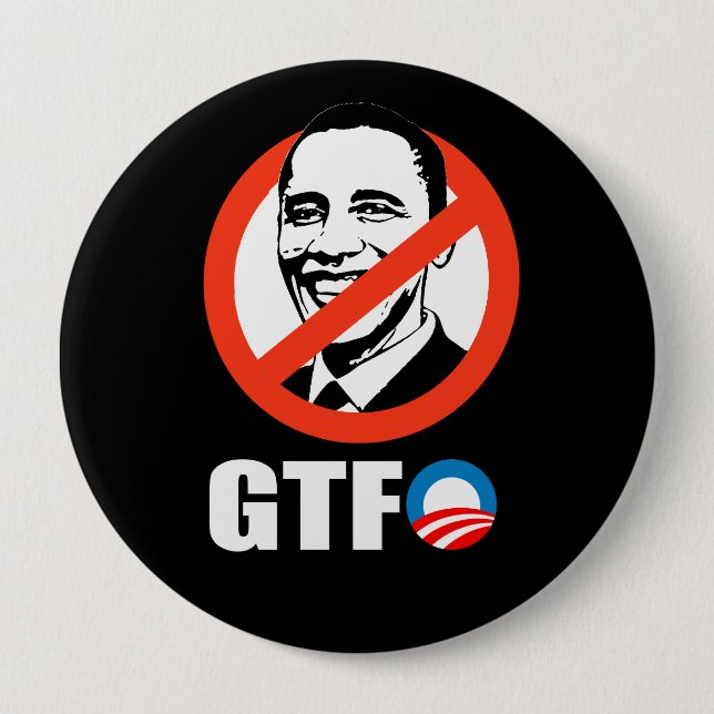 GTFO 10 CM ROUND BADGE (Front)