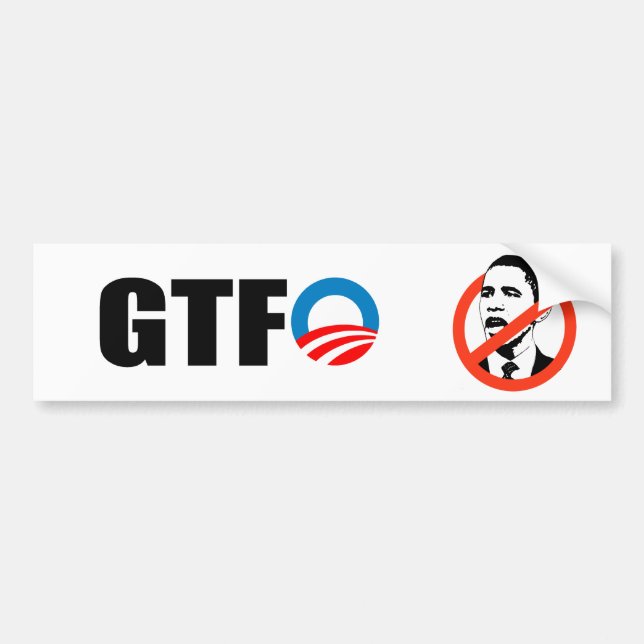 GTFO BUMPER STICKER (Front)