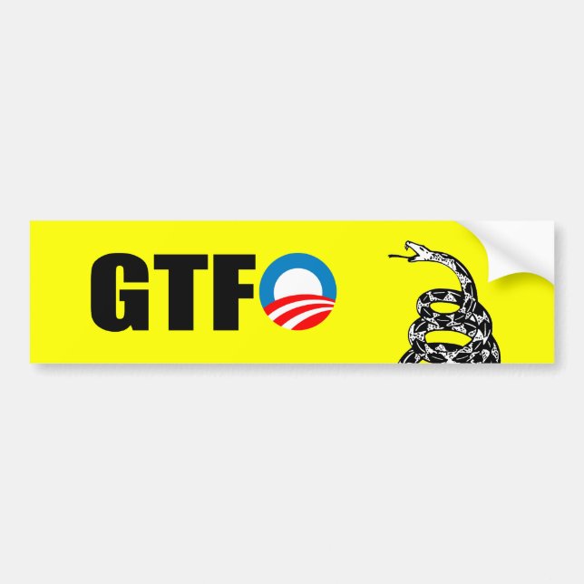 GTFO BUMPER STICKER (Front)