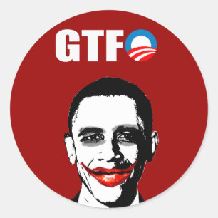 GTFO CLASSIC ROUND STICKER