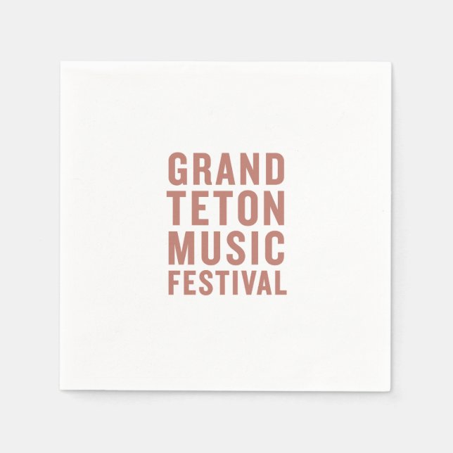 GTMF Cocktail Napkins Terracotta (Front)