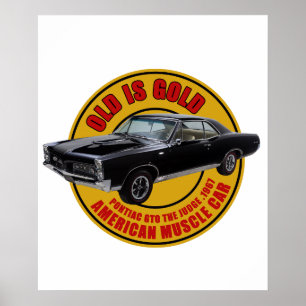GTO The Judge American Muscle Car Poster