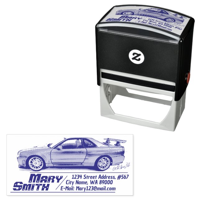 GTR BNR34 SELF-INKING STAMP (In Situ)