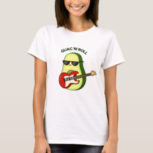 Guac And Roll Funny Avocado Pun T-Shirt