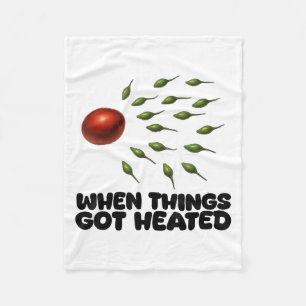 Guac How It Was Born Avocado Salsa Spicy Humour _1 Fleece Blanket