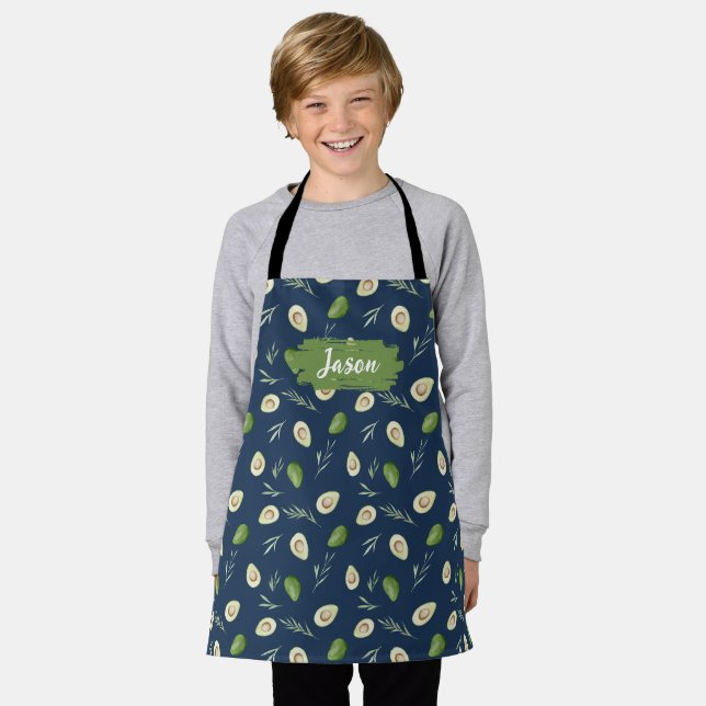 Guac Kids Custom Chef Apron, Cooking Baking BBQ Apron (Worn)