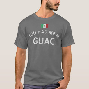 Guac Meican Avocado Tortilla Chip Dip Cuisine Canc T-Shirt
