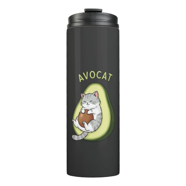 Guac Meow Mode Thermal Tumbler (Front)