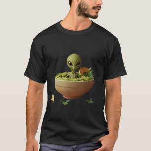 Guacamole Alien – Funny Avocado Dip Art T-Shirt