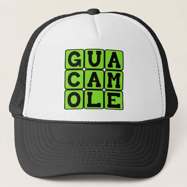 Guacamole, Avocado Dip Trucker Hat (Front)