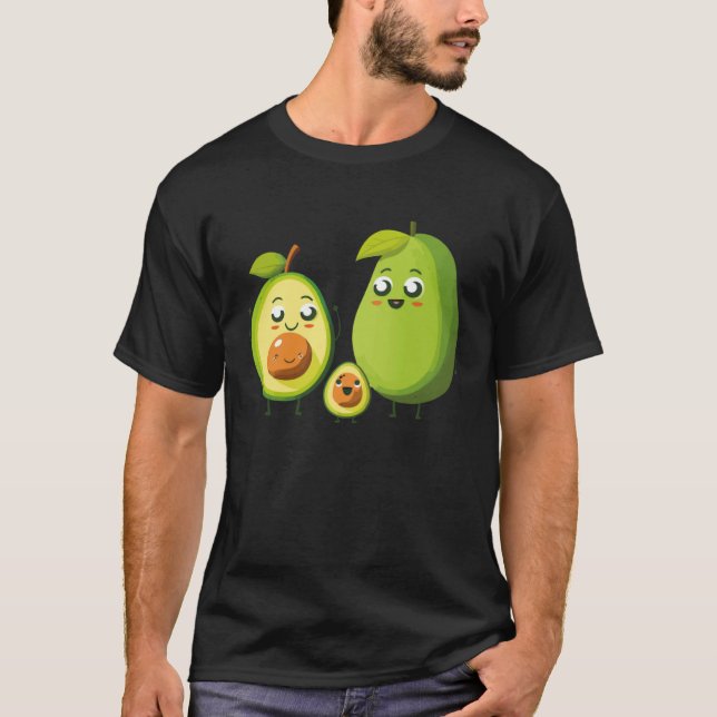 Guacamole Mom Avocado  Vegetarian Vegan Mothers Da T-Shirt (Front)