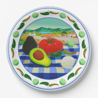 Guacamole Paper Plate