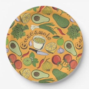 Guacamole Paper Plate