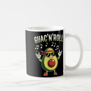 Guac'n'roll avocado rock coffee mug