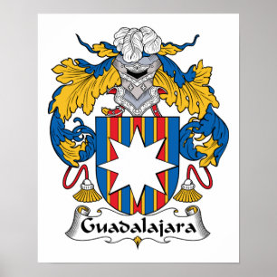Guadalajara Family Crest Poster