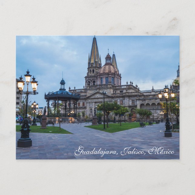 Guadalajara, Jalisco, Plaza de Las Armas Postcard (Front)
