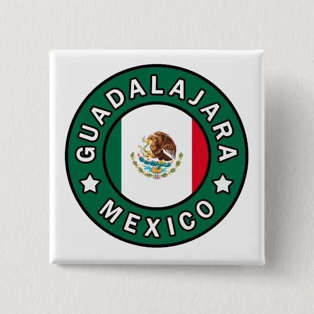 Guadalajara Mexico 15 Cm Square Badge (Front)