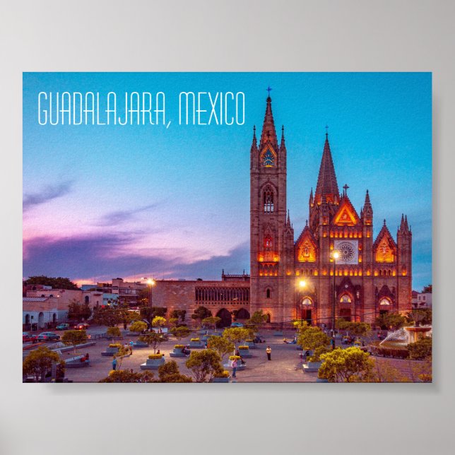 Guadalajara, Mexico Church Poster (Front)