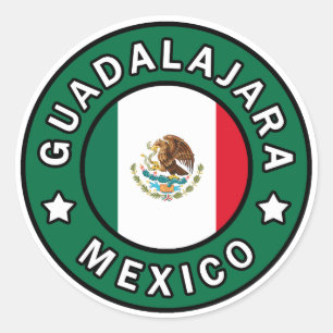 Guadalajara Mexico Classic Round Sticker