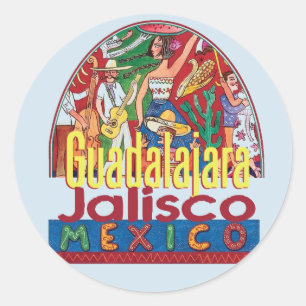 GUADALAJARA Mexico Classic Round Sticker