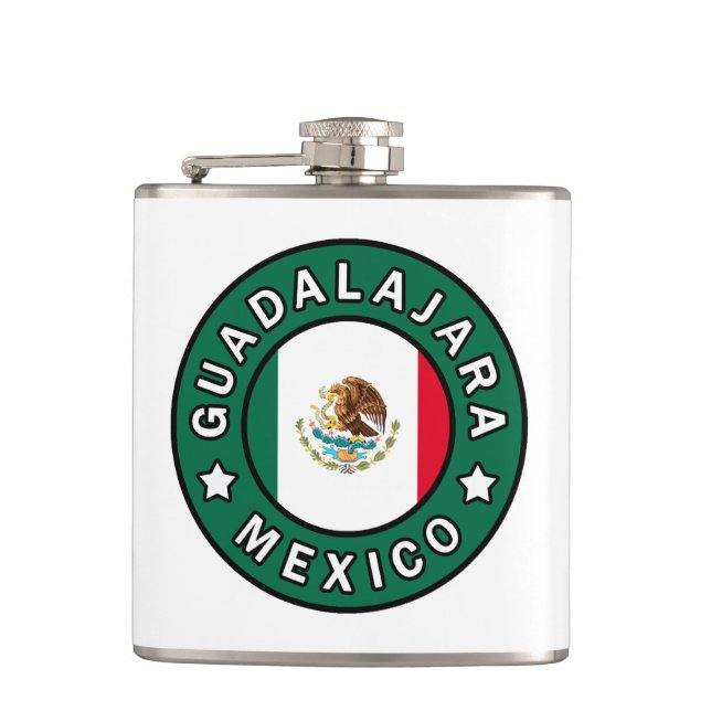 Guadalajara Mexico Hip Flask (Front)