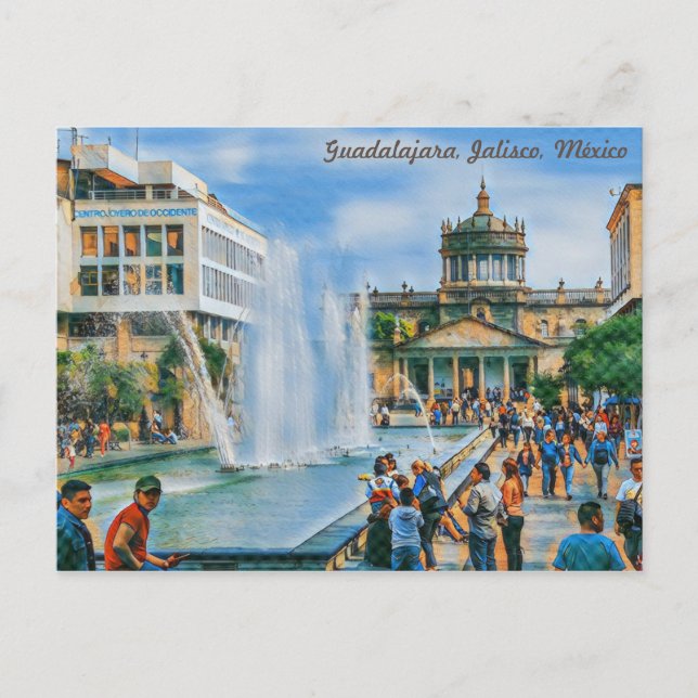 Guadalajara, México Hospicio Cabañas Fine Art Postcard (Front)