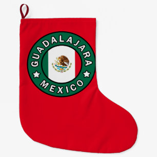 Guadalajara Mexico Large Christmas Stocking