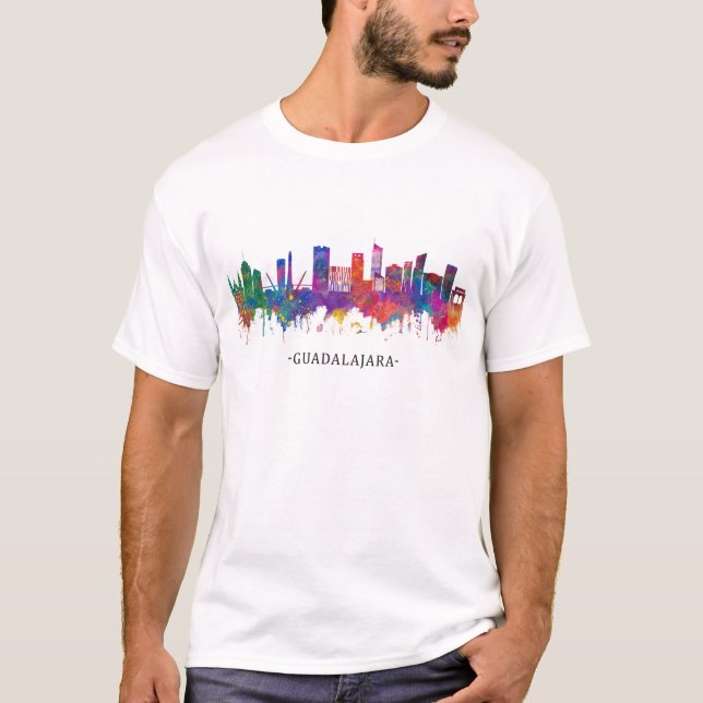 Guadalajara Mexico Skyline T-Shirt (Front)