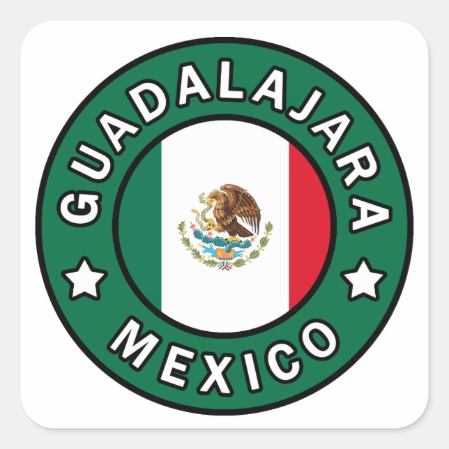 Guadalajara Mexico Square Sticker (Front)