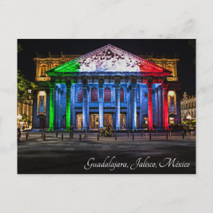 Guadalajara, México Teatro Degollado Postcard