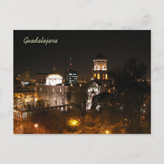Guadalajara Night Scene Postcard