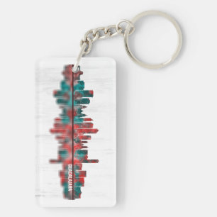 Guadalajara Skyline Key Ring