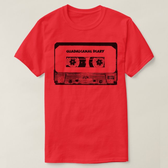GUADALCANAL DIARY Cassette Tape T-Shirt (Design Front)