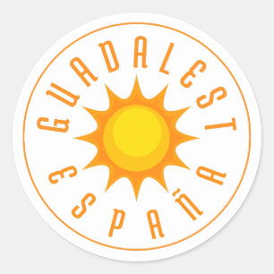 GUADALEST ESPAÑA Sun Classic Round Sticker