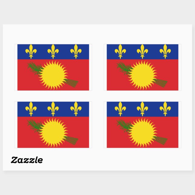 Guadaloupe Flag Sticker (Sheet)