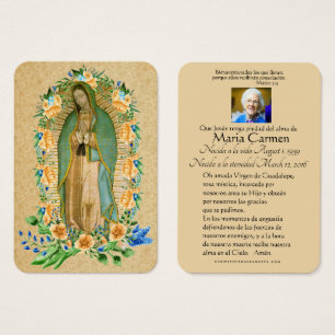 Guadalupe Catholic Spanish Funeral Holy Prayer