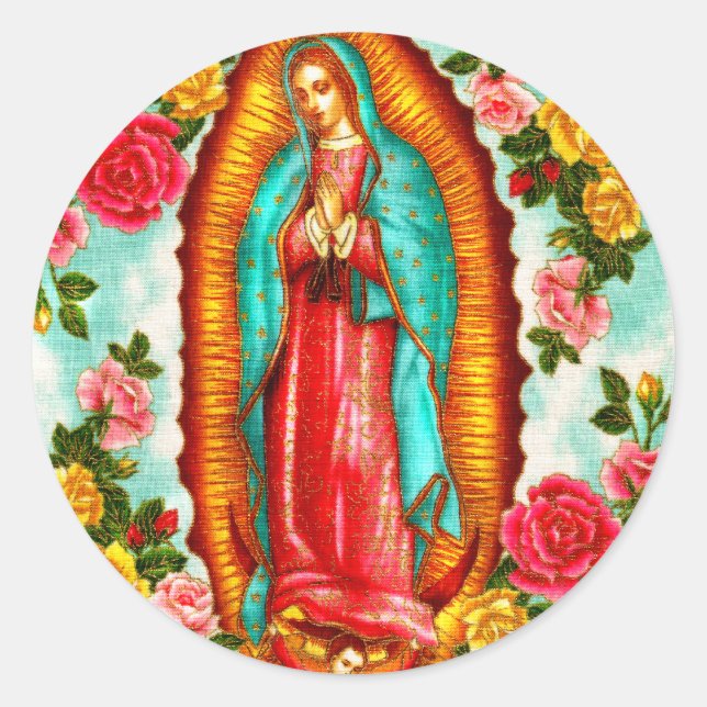 Guadalupe Classic Round Sticker (Front)