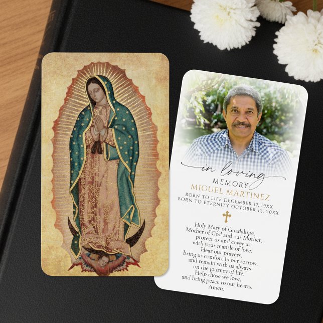 Guadalupe Funeral Catholic Prayer Card (Creator Uploaded)